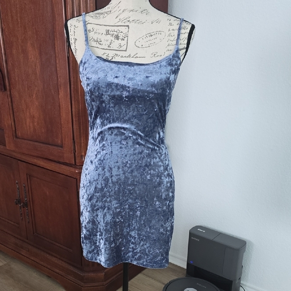 Forever 21 Dresses & Skirts - Forever 21 Blue Bodycon Mini Dress Spaghetti Strap